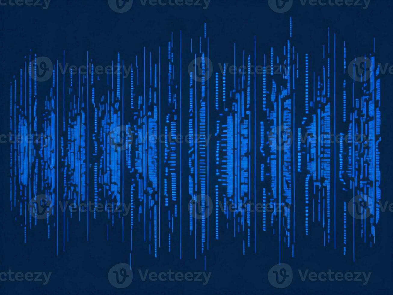 AI generated Blue digital binary data on computer screen background. binary code background . abstract blue background photo