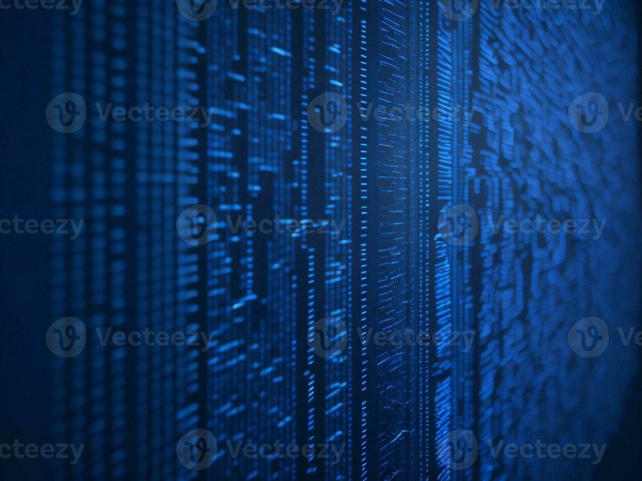 AI generated Digital Cyberspace with Particles and Digital Data Network Connections. High Speed Connection and Data Analysis Technology Digital Abstract Background Concept. 3d rendering photo