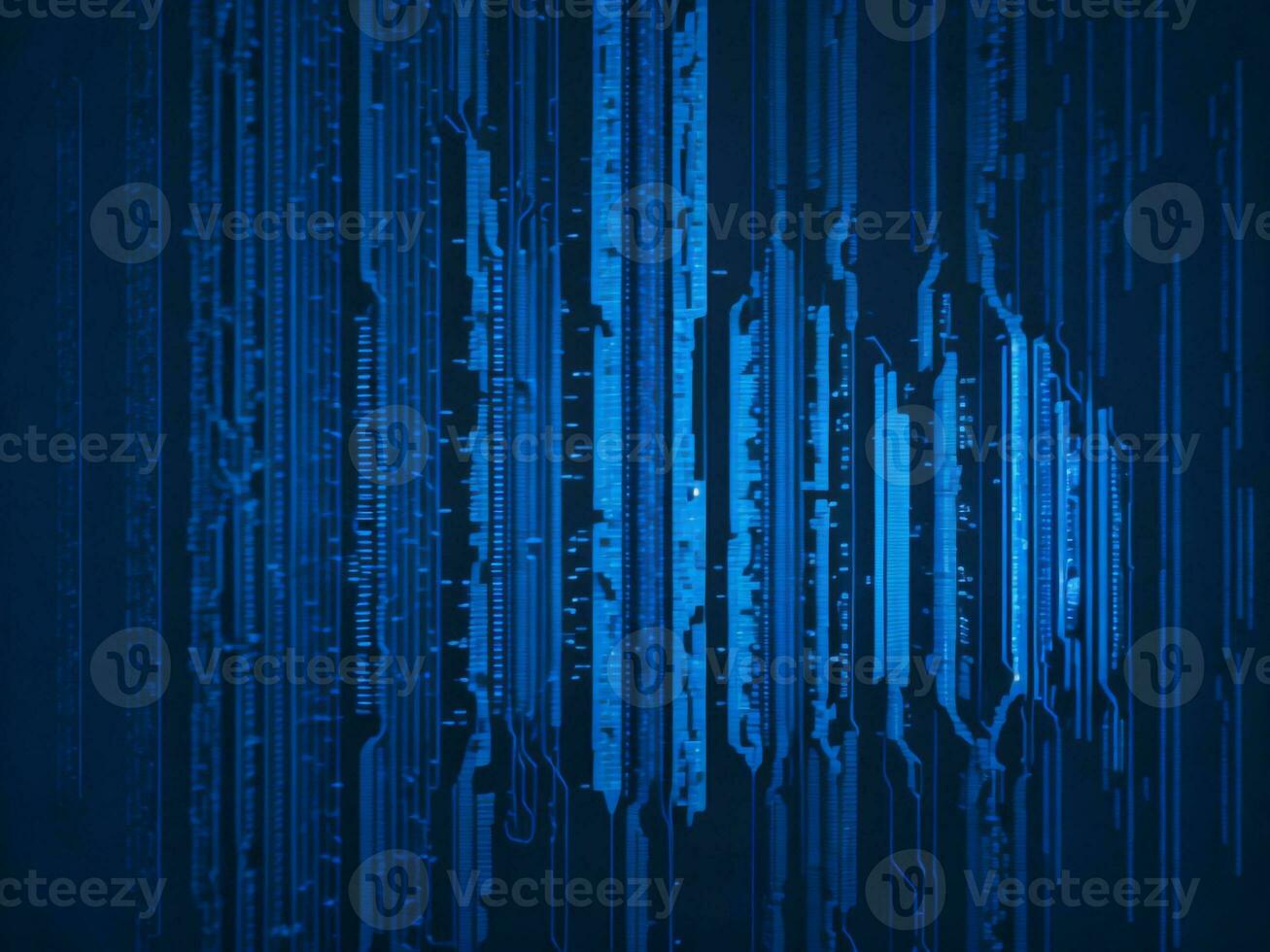 AI generated Digital Cyberspace with Particles and Digital Data Network Connections. High Speed Connection and Data Analysis Technology Digital Abstract Background Concept. 3d rendering photo