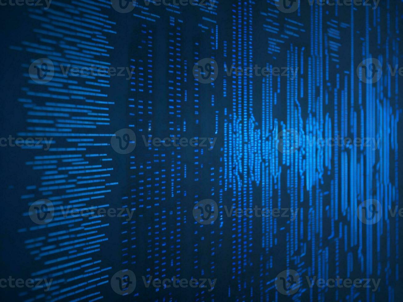 AI generated Digital Cyberspace with Particles and Digital Data Network Connections. High Speed Connection and Data Analysis Technology Digital Abstract Background Concept. 3d rendering photo