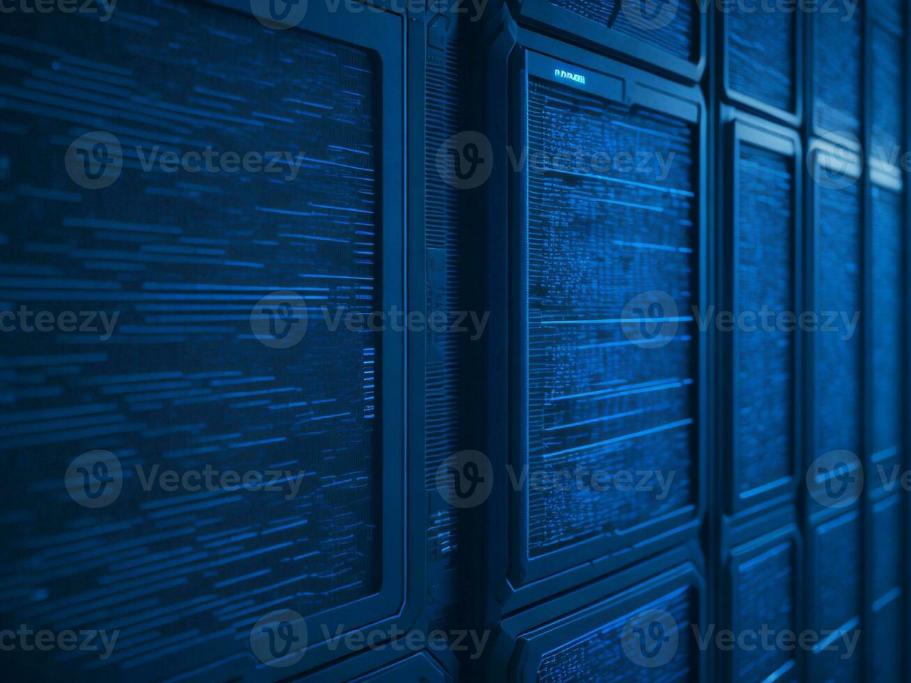 AI generated Digital Cyberspace with Particles and Digital Data Network Connections. High Speed Connection and Data Analysis Technology Digital Abstract Background Concept. 3d rendering photo