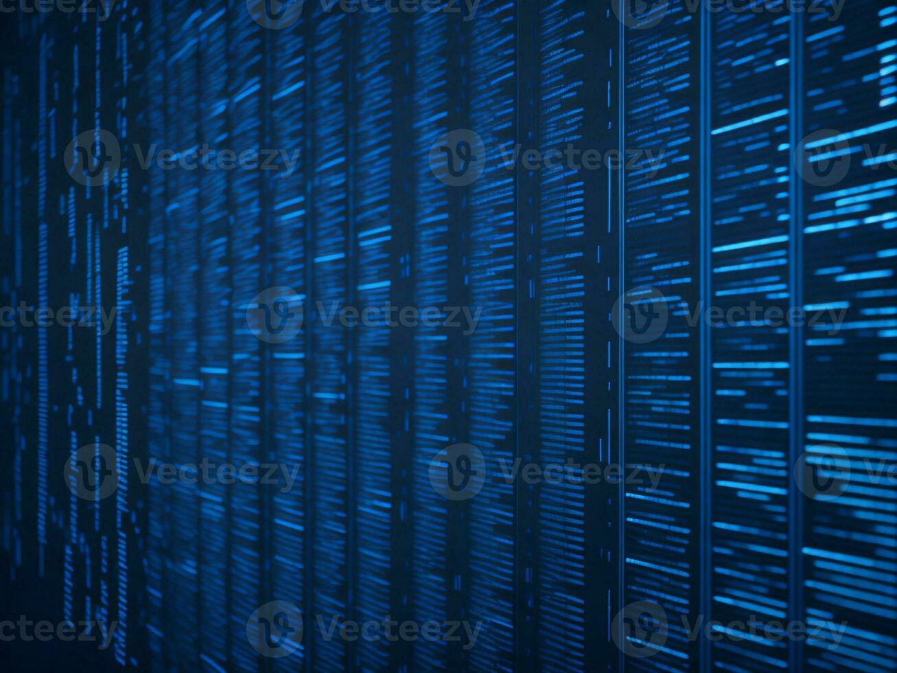 AI generated Digital Cyberspace with Particles and Digital Data Network Connections. High Speed Connection and Data Analysis Technology Digital Abstract Background Concept. 3d rendering photo