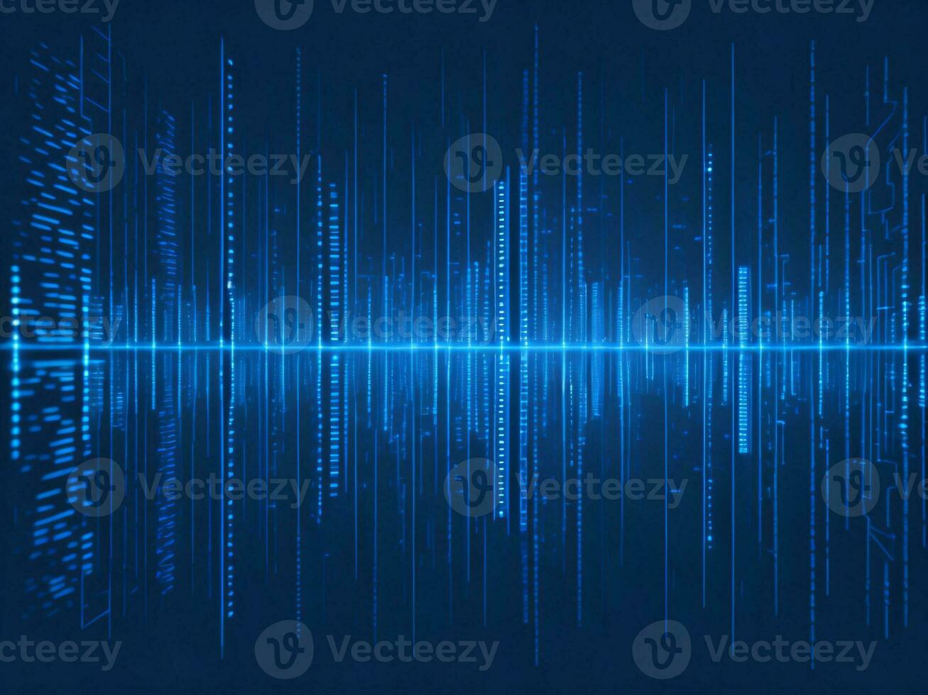 AI generated Digital Cyberspace with Particles and Digital Data Network Connections. High Speed Connection and Data Analysis Technology Digital Abstract Background Concept. 3d rendering photo