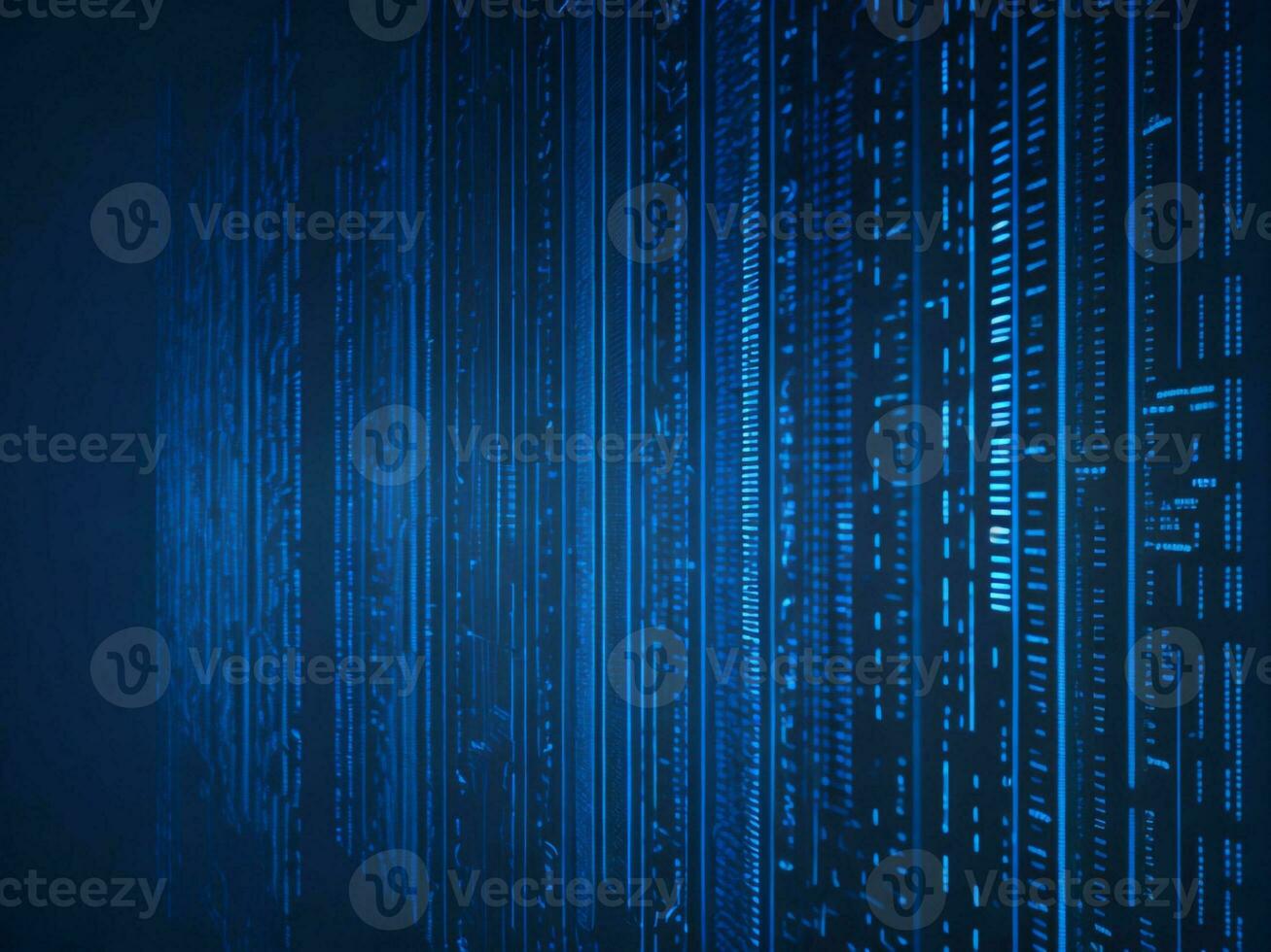 AI generated Digital Cyberspace with Particles and Digital Data Network Connections. High Speed Connection and Data Analysis Technology Digital Abstract Background Concept. 3d rendering photo