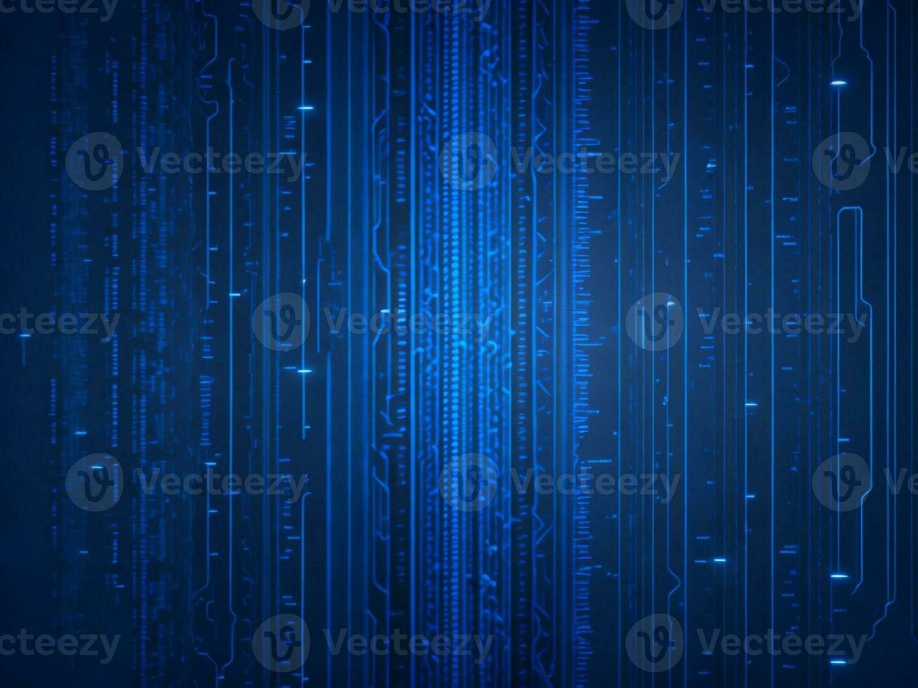 AI generated Digital Cyberspace with Particles and Digital Data Network Connections. High Speed Connection and Data Analysis Technology Digital Abstract Background Concept. 3d rendering photo