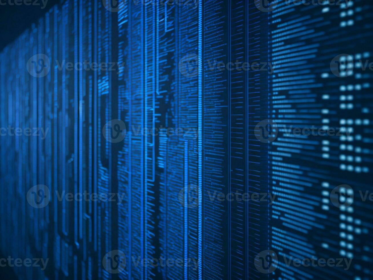 AI generated Digital Cyberspace with Particles and Digital Data Network Connections. High Speed Connection and Data Analysis Technology Digital Abstract Background Concept. 3d rendering photo