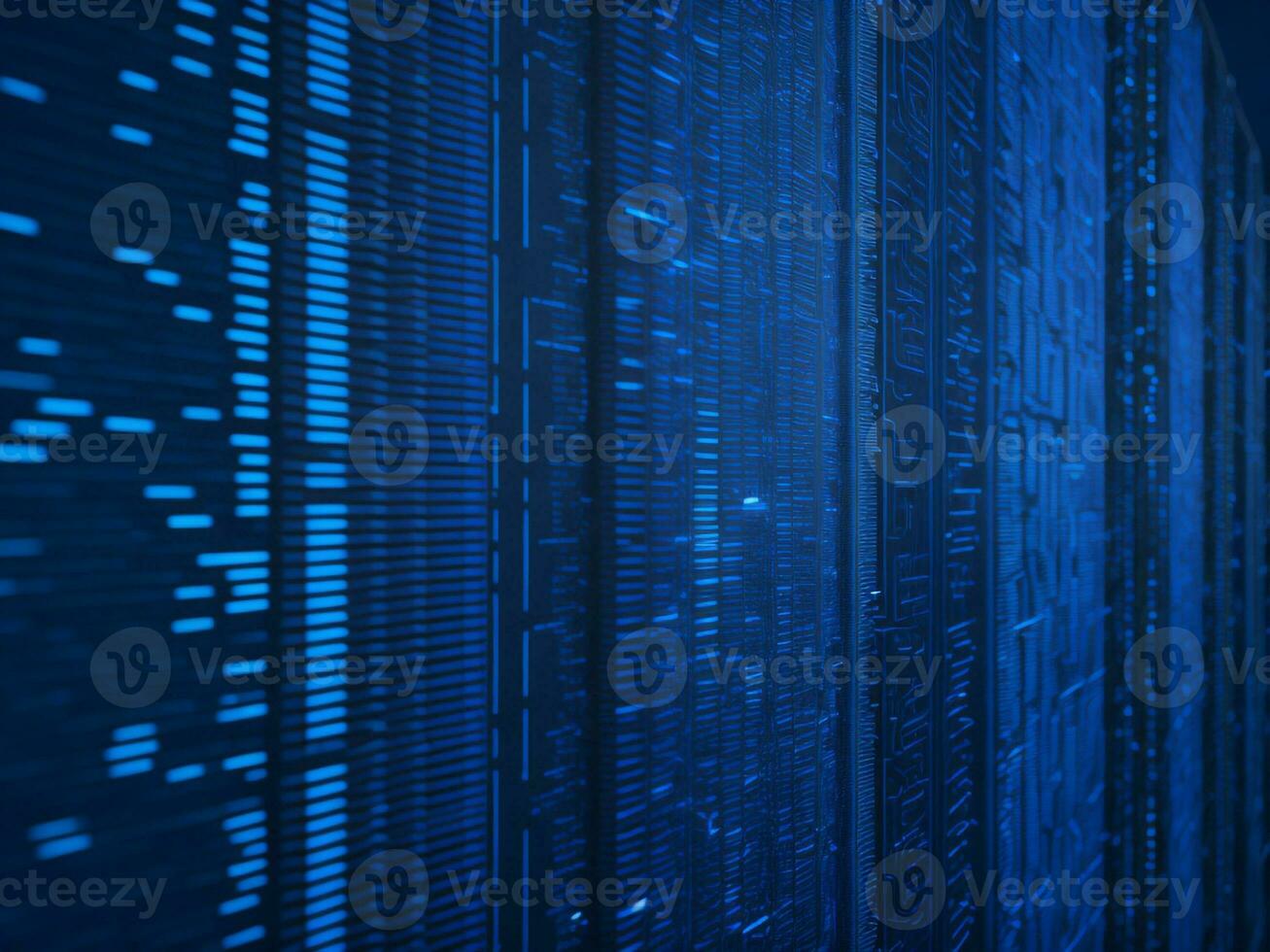 AI generated Digital Cyberspace with Particles and Digital Data Network Connections. High Speed Connection and Data Analysis Technology Digital Abstract Background Concept. 3d rendering photo