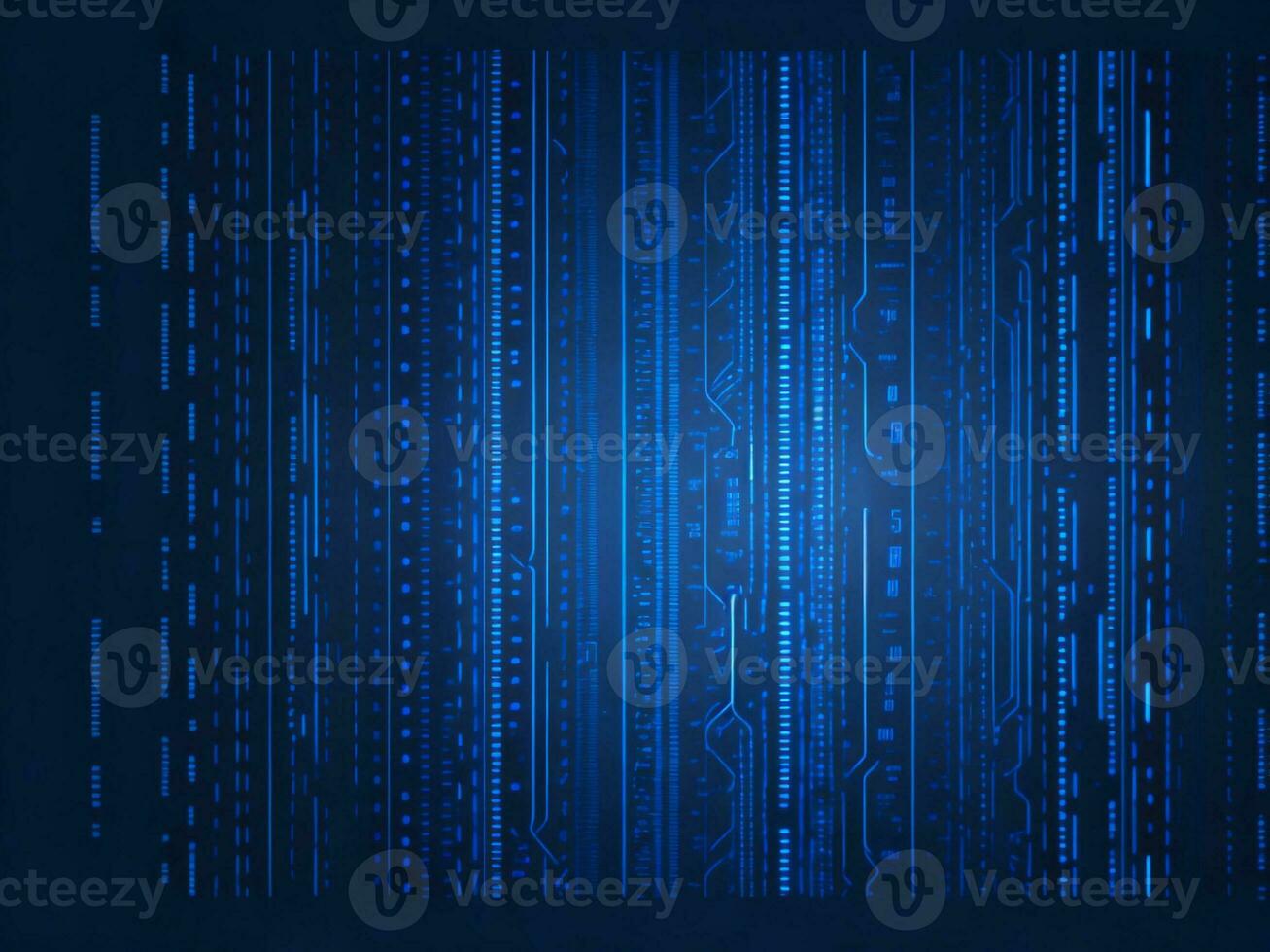 AI generated Digital Cyberspace with Particles and Digital Data Network Connections. High Speed Connection and Data Analysis Technology Digital Abstract Background Concept. 3d rendering photo