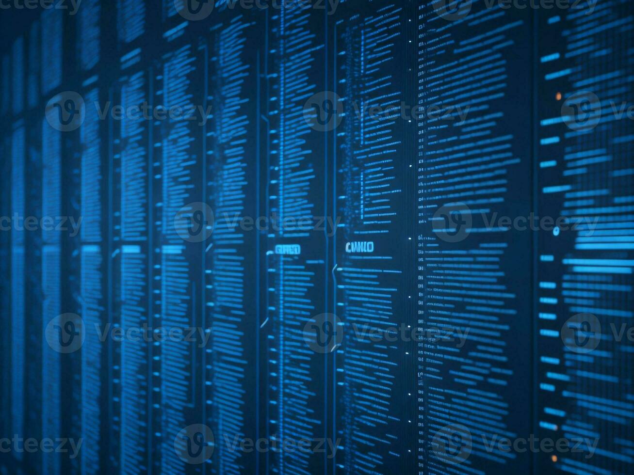 AI generated Digital Cyberspace with Particles and Digital Data Network Connections. High Speed Connection and Data Analysis Technology Digital Abstract Background Concept. 3d rendering photo