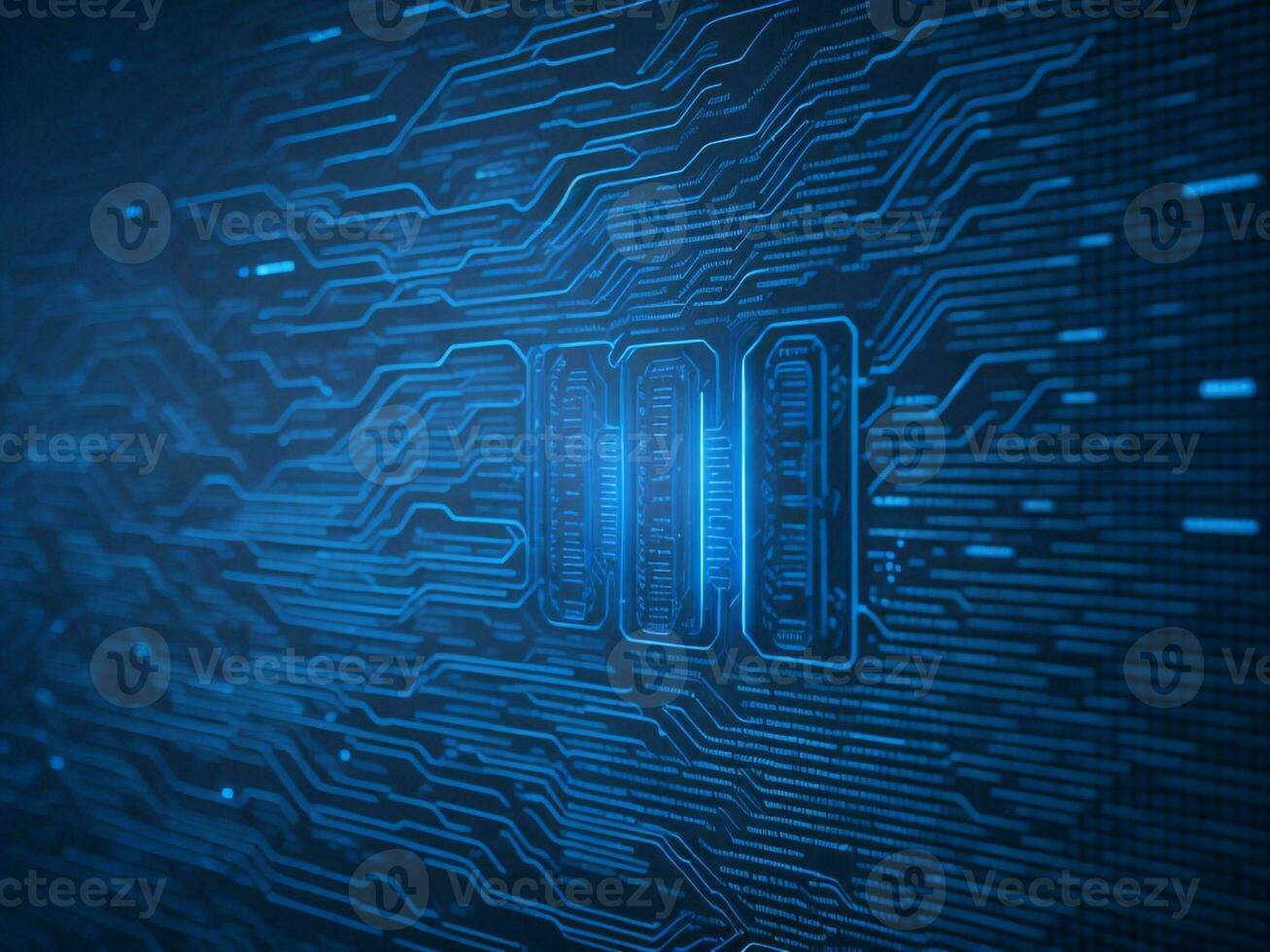 AI generated Digital Cyberspace with Particles and Digital Data Network Connections. High Speed Connection and Data Analysis Technology Digital Abstract Background Concept. 3d rendering photo