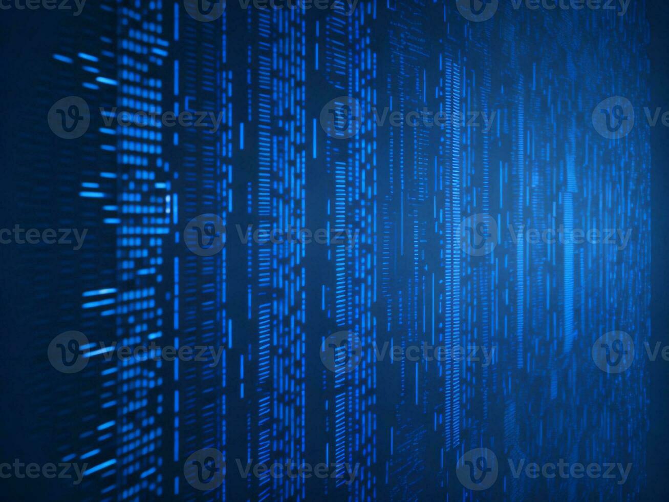 AI generated Digital Cyberspace with Particles and Digital Data Network Connections. High Speed Connection and Data Analysis Technology Digital Abstract Background Concept. 3d rendering photo