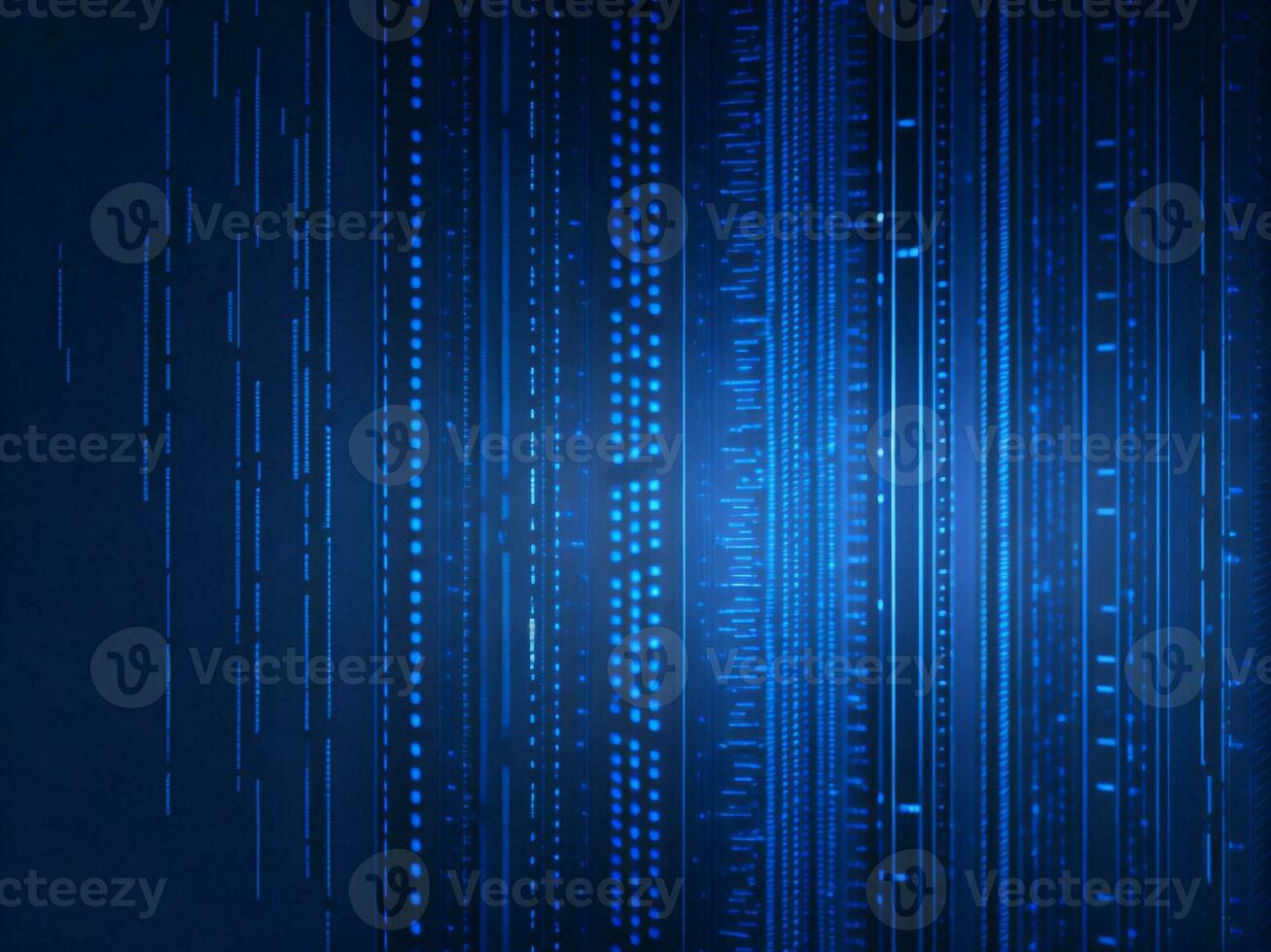 AI generated Digital Cyberspace with Particles and Digital Data Network Connections. High Speed Connection and Data Analysis Technology Digital Abstract Background Concept. 3d rendering photo