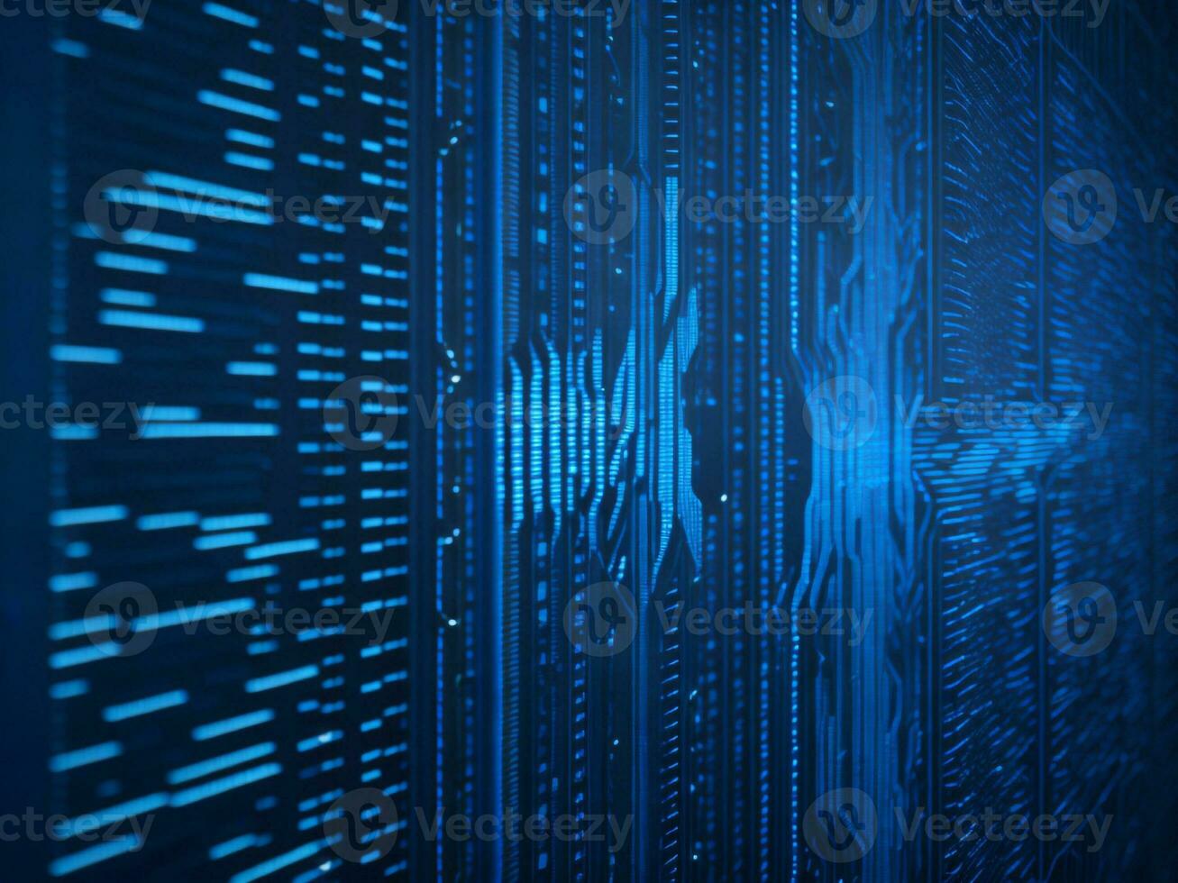 AI generated Digital Cyberspace with Particles and Digital Data Network Connections. High Speed Connection and Data Analysis Technology Digital Abstract Background Concept. 3d rendering photo