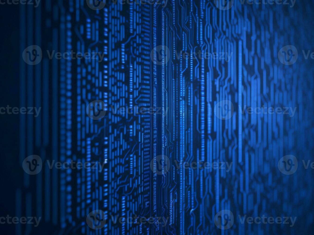 AI generated Digital Cyberspace with Particles and Digital Data Network Connections. High Speed Connection and Data Analysis Technology Digital Abstract Background Concept. 3d rendering photo