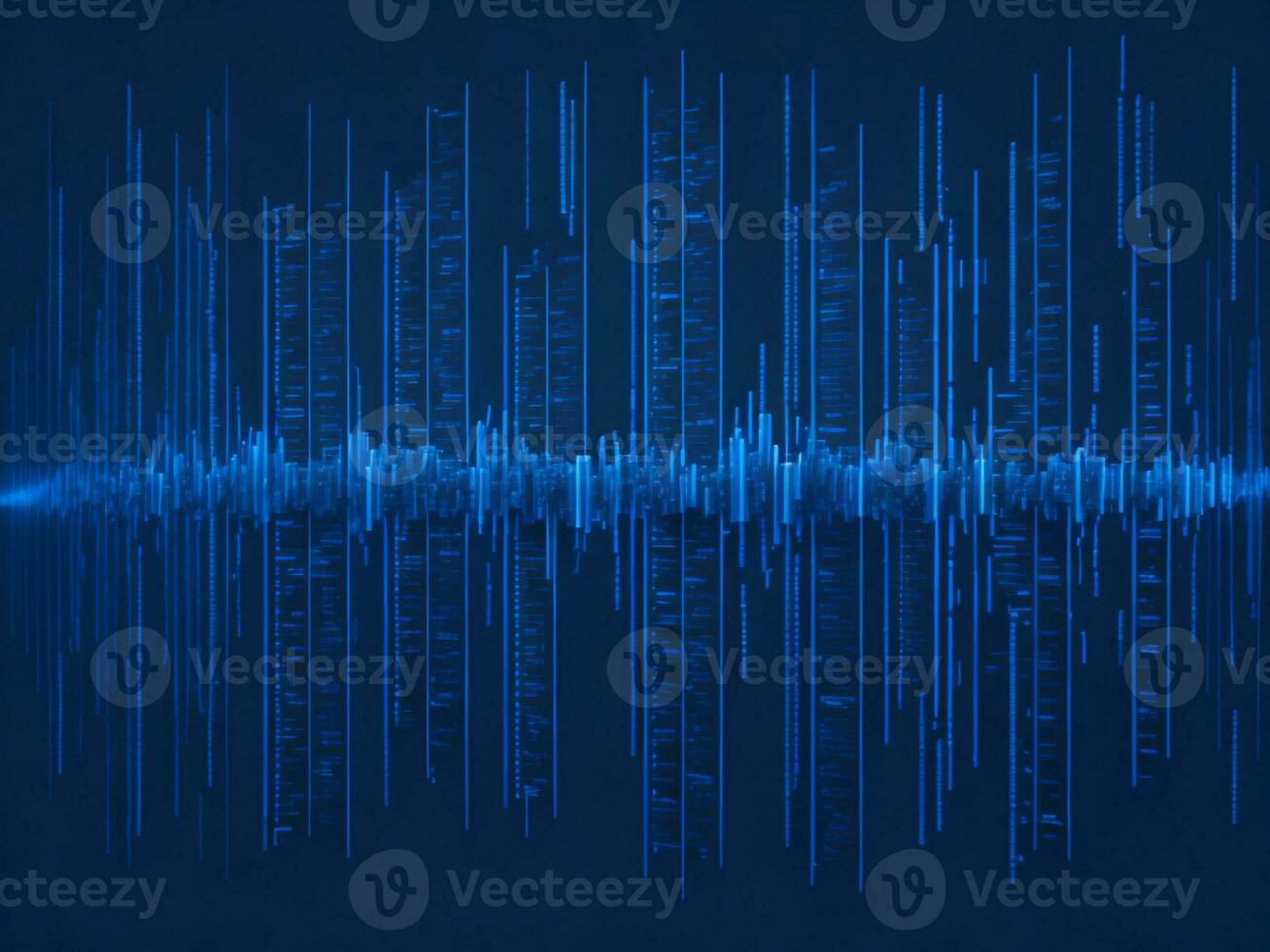 AI generated Digital Cyberspace with Particles and Digital Data Network Connections. High Speed Connection and Data Analysis Technology Digital Abstract Background Concept. 3d rendering photo