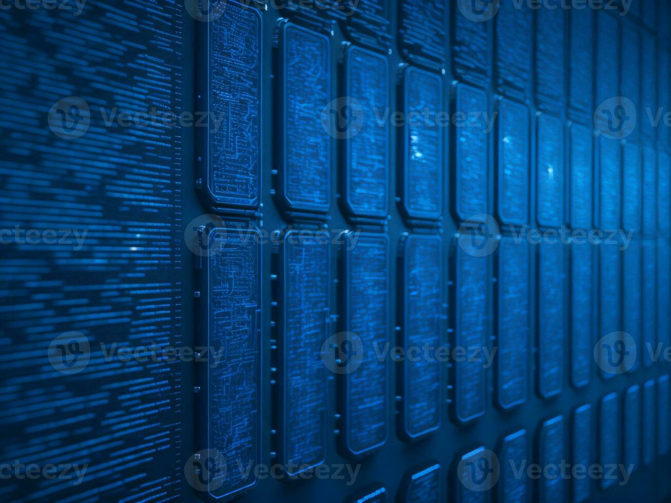 AI generated Digital Cyberspace with Particles and Digital Data Network Connections. High Speed Connection and Data Analysis Technology Digital Abstract Background Concept. 3d rendering photo