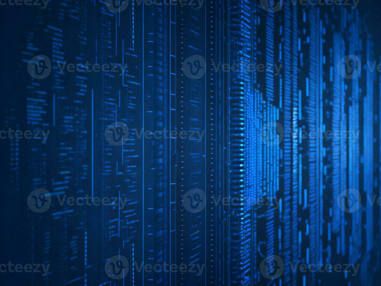 AI generated Digital Cyberspace with Particles and Digital Data Network Connections. High Speed Connection and Data Analysis Technology Digital Abstract Background Concept. 3d rendering photo