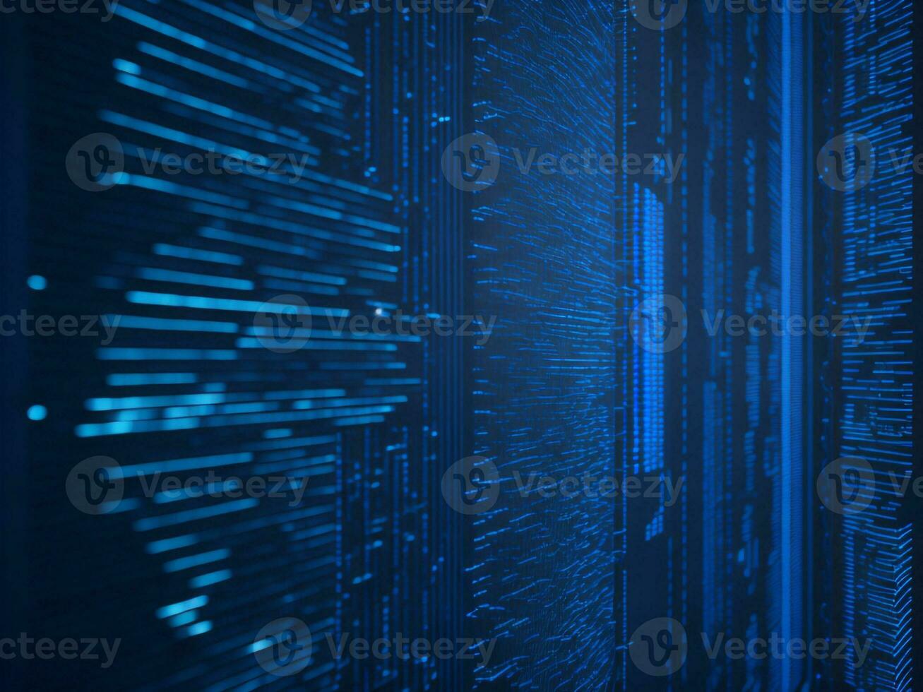 AI generated Digital Cyberspace with Particles and Digital Data Network Connections. High Speed Connection and Data Analysis Technology Digital Abstract Background Concept. 3d rendering photo
