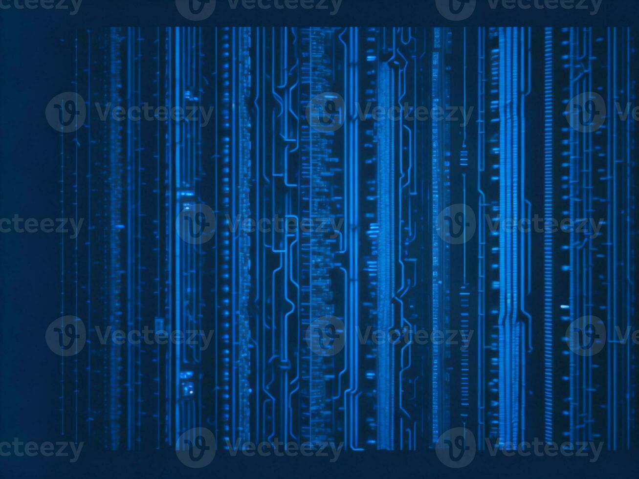 AI generated Digital Cyberspace with Particles and Digital Data Network Connections. High Speed Connection and Data Analysis Technology Digital Abstract Background Concept. 3d rendering photo