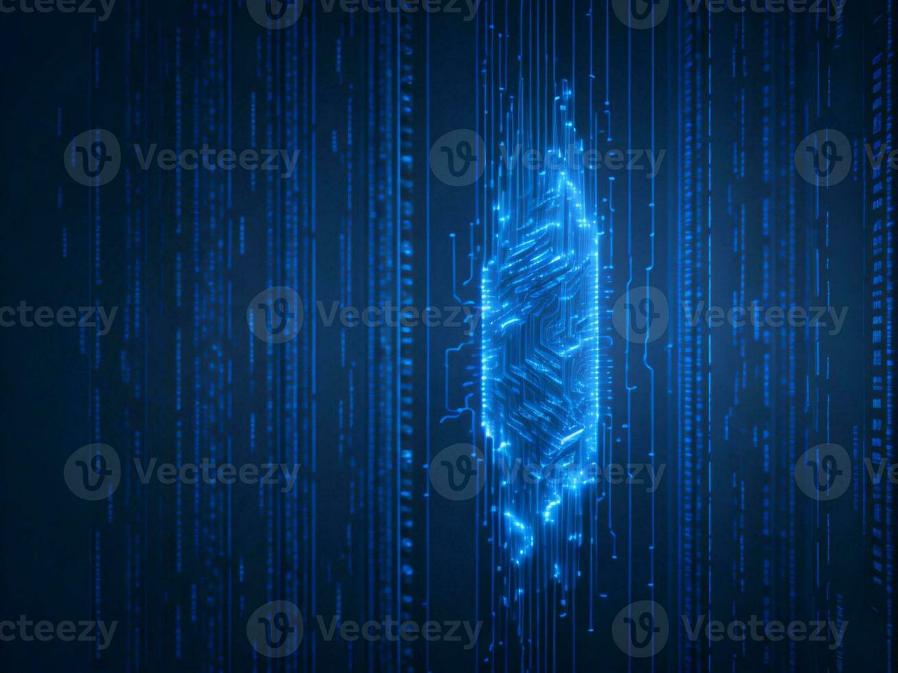 AI generated Digital Cyberspace with Particles and Digital Data Network Connections. High Speed Connection and Data Analysis Technology Digital Abstract Background Concept. 3d rendering photo