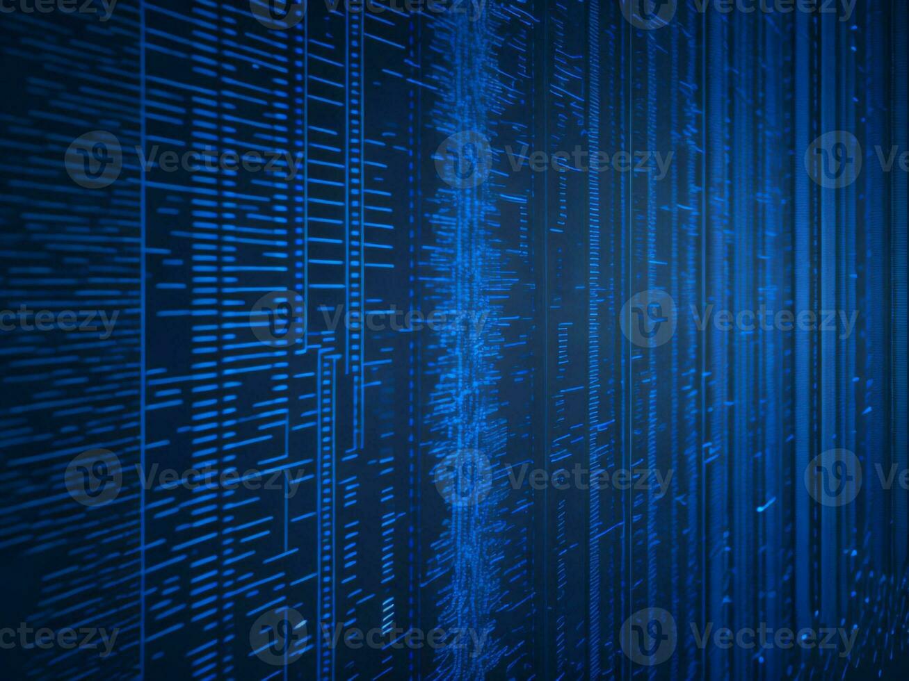 AI generated Digital Cyberspace with Particles and Digital Data Network Connections. High Speed Connection and Data Analysis Technology Digital Abstract Background Concept. 3d rendering photo
