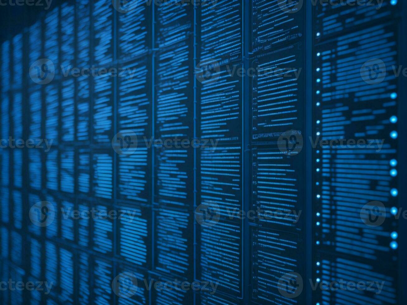 AI generated Digital Cyberspace with Particles and Digital Data Network Connections. High Speed Connection and Data Analysis Technology Digital Abstract Background Concept. 3d rendering photo