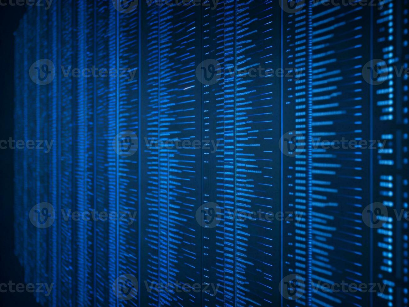 AI generated Digital Cyberspace with Particles and Digital Data Network Connections. High Speed Connection and Data Analysis Technology Digital Abstract Background Concept. 3d rendering photo