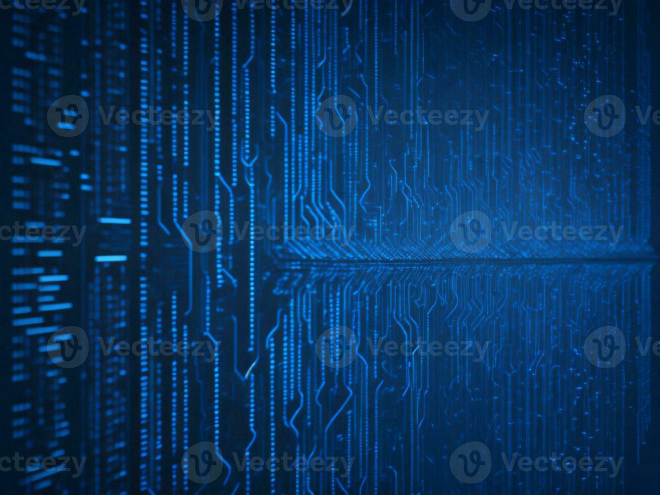AI generated Digital Cyberspace with Particles and Digital Data Network Connections. High Speed Connection and Data Analysis Technology Digital Abstract Background Concept. 3d rendering photo