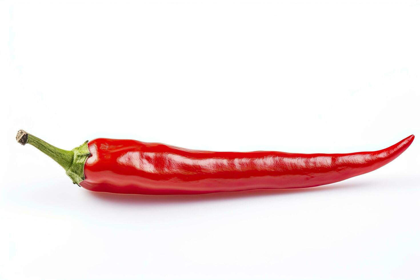 AI generated A Red chili pepper is isolated on a white background. AI Generated photo