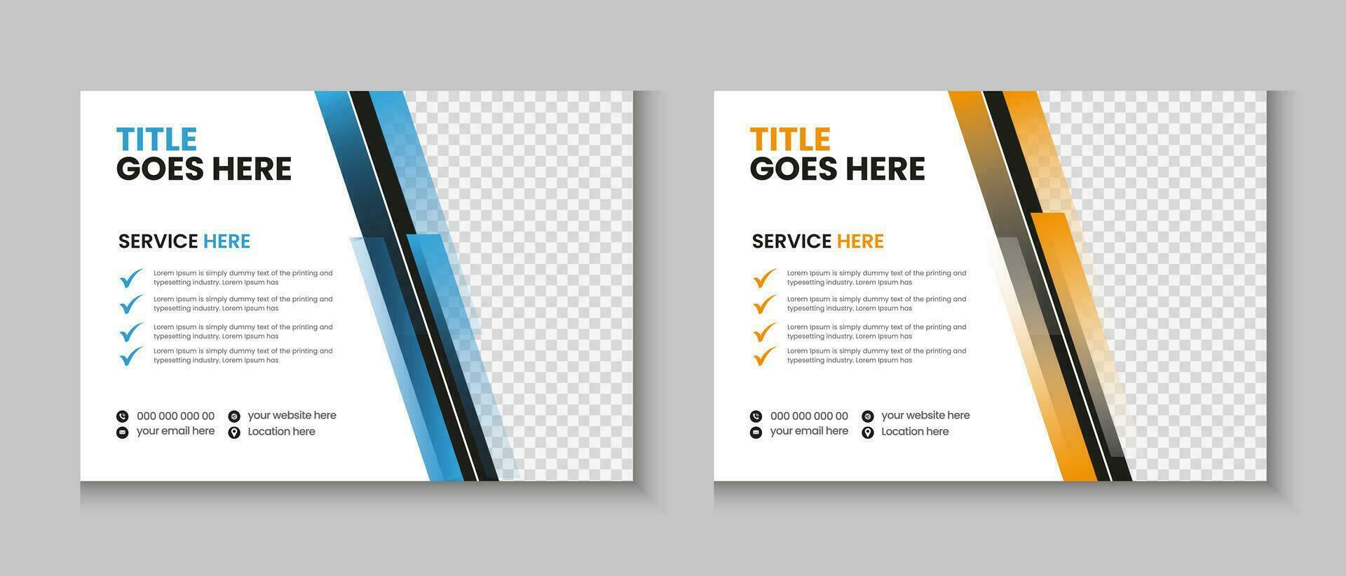 Horizontal or widescreen flyer cover letter layout, brochure, annual report, letterhead, company profile, magazine, postcard, business presentation template design vector