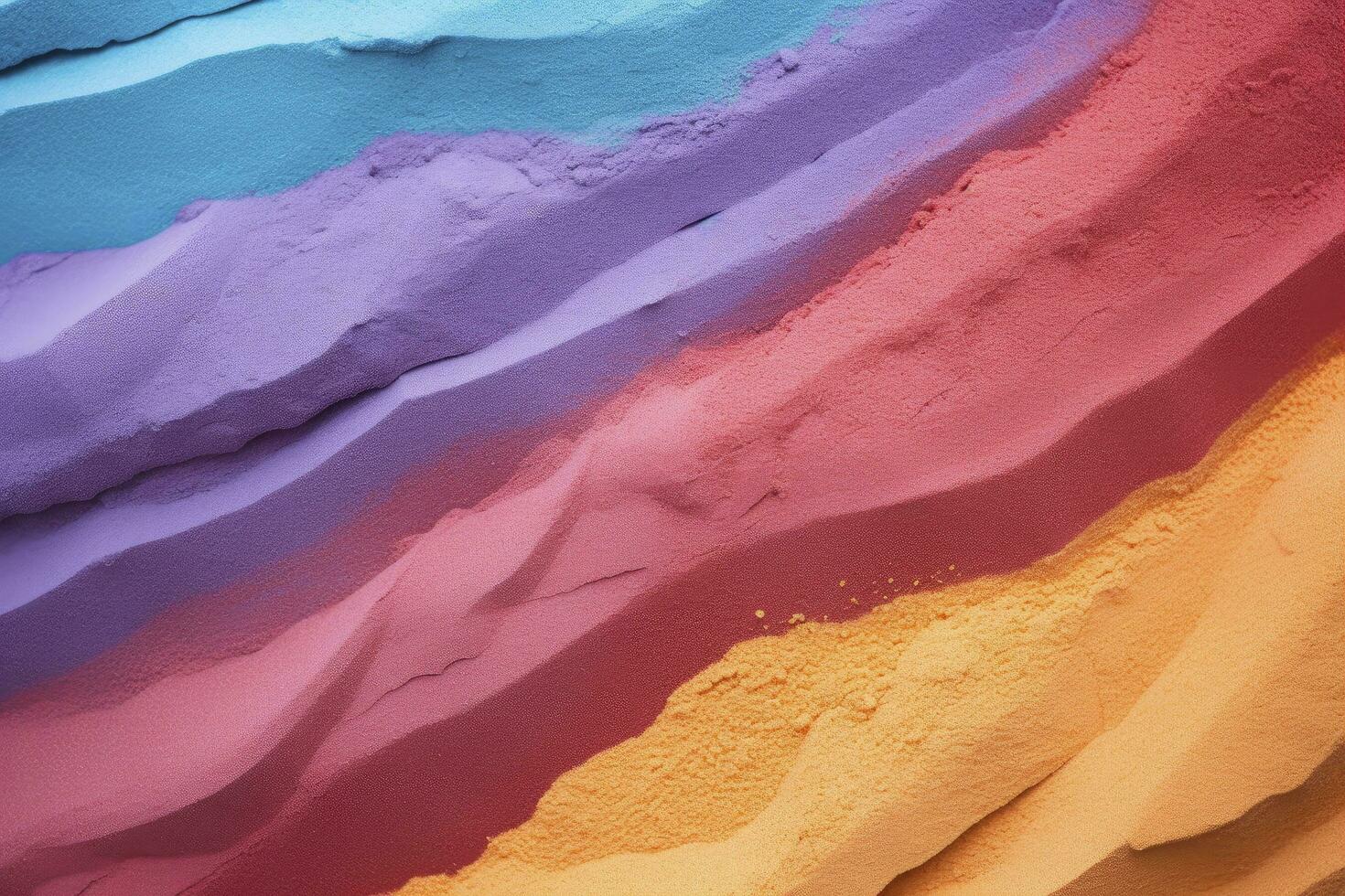 AI generated Close up of multi coloured sand background. AI Generated. photo