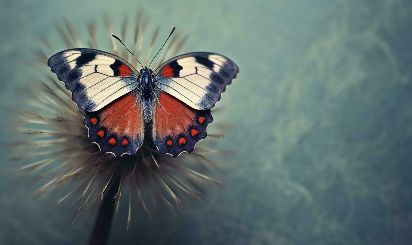 ai generado libertad macro fotografía de un mariposa foto