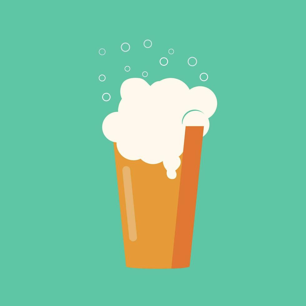 beer cup vector. symbol . free space for text. wallpaper. copy space. vector