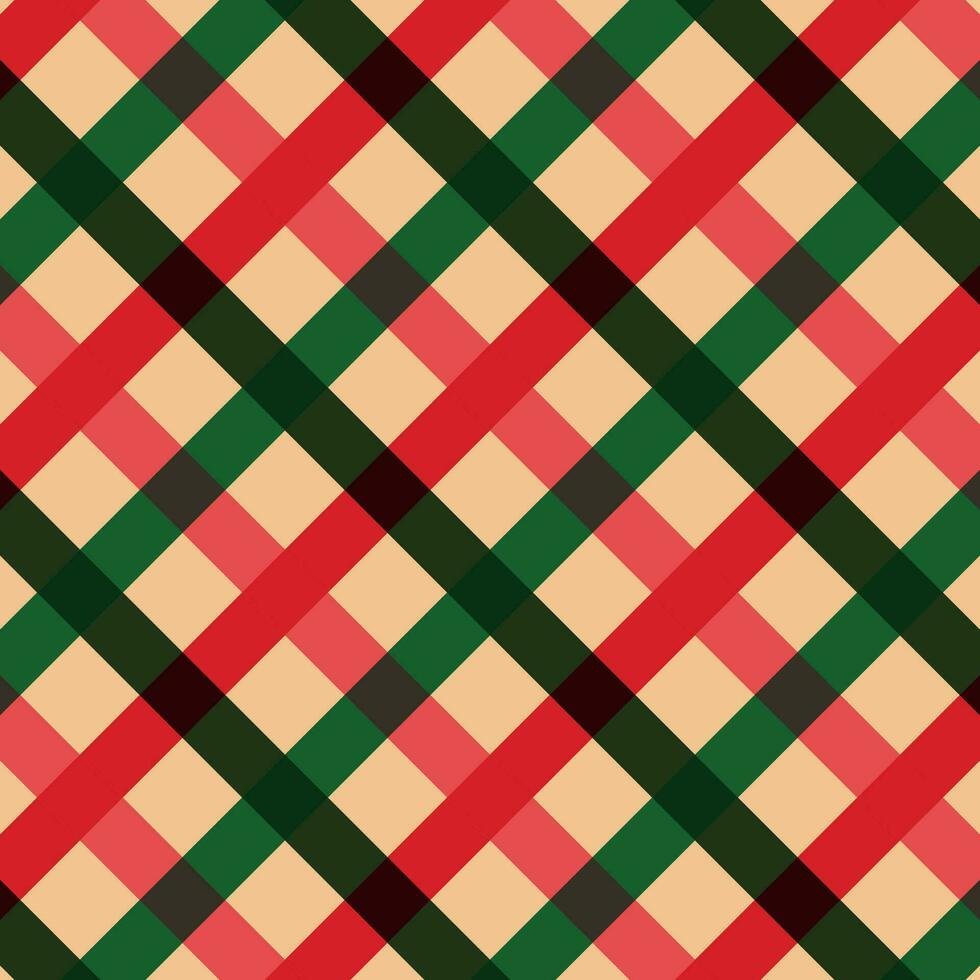 Christmas pattern. Simple retro geometric vector