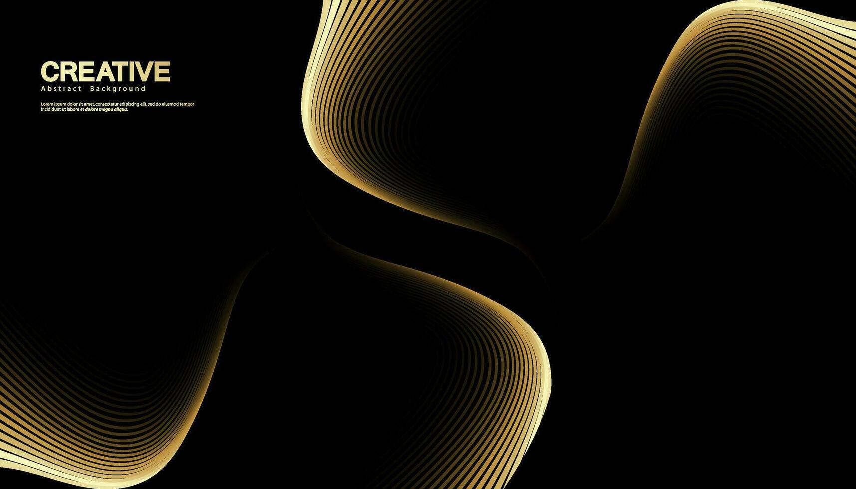 Premium background. Abstract luxury pattern. Gold waved lines background. Abstract gold curve line texture. vector illustration.