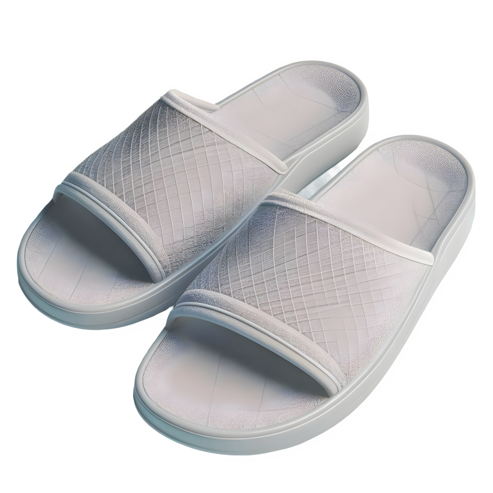 AI generated pair of slippers isolated on transparent background png