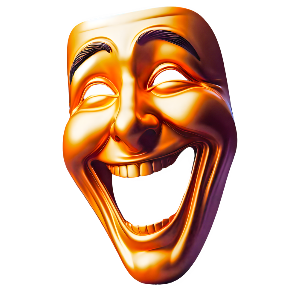 ai gegenereerd komedie theater masker geïsoleerd Aan transparant achtergrond png