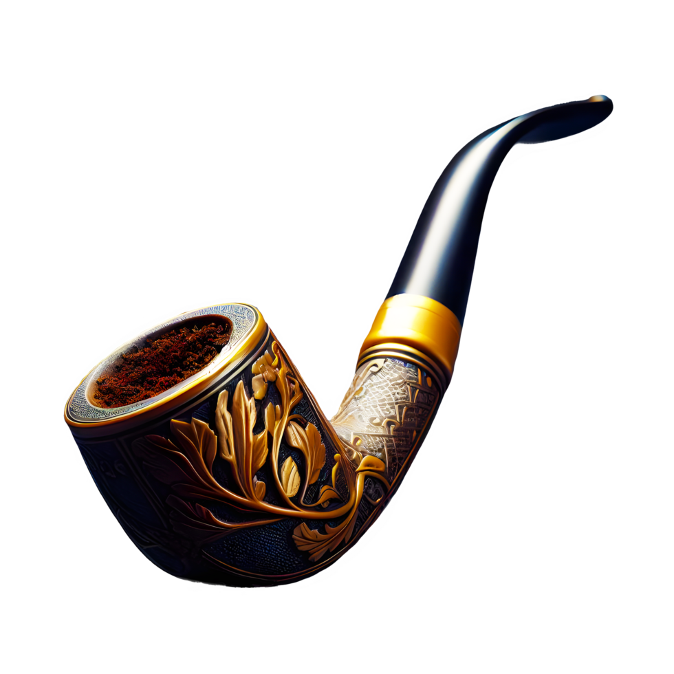 AI generated Tobacco pipe isolated on transparent background png