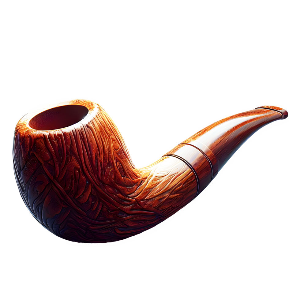 AI generated Tobacco pipe isolated on transparent background png