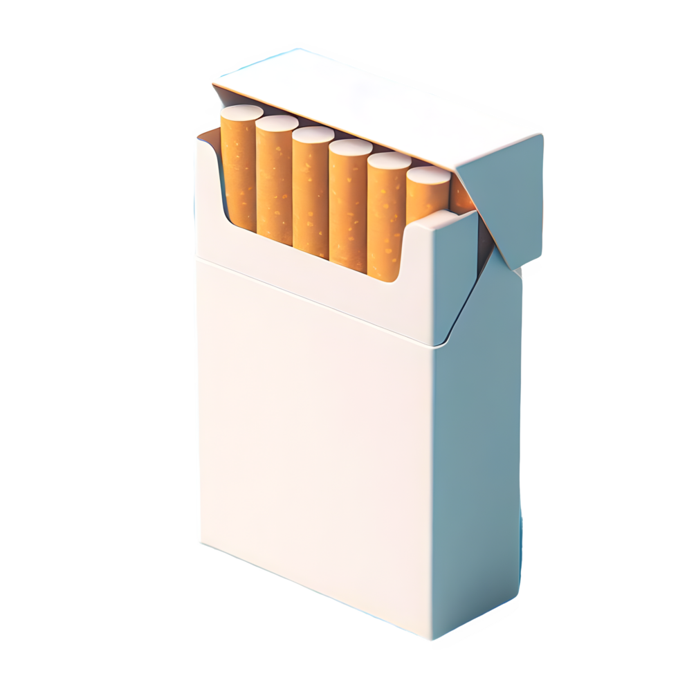 ai généré cigarette pack isolé sur transparent Contexte png