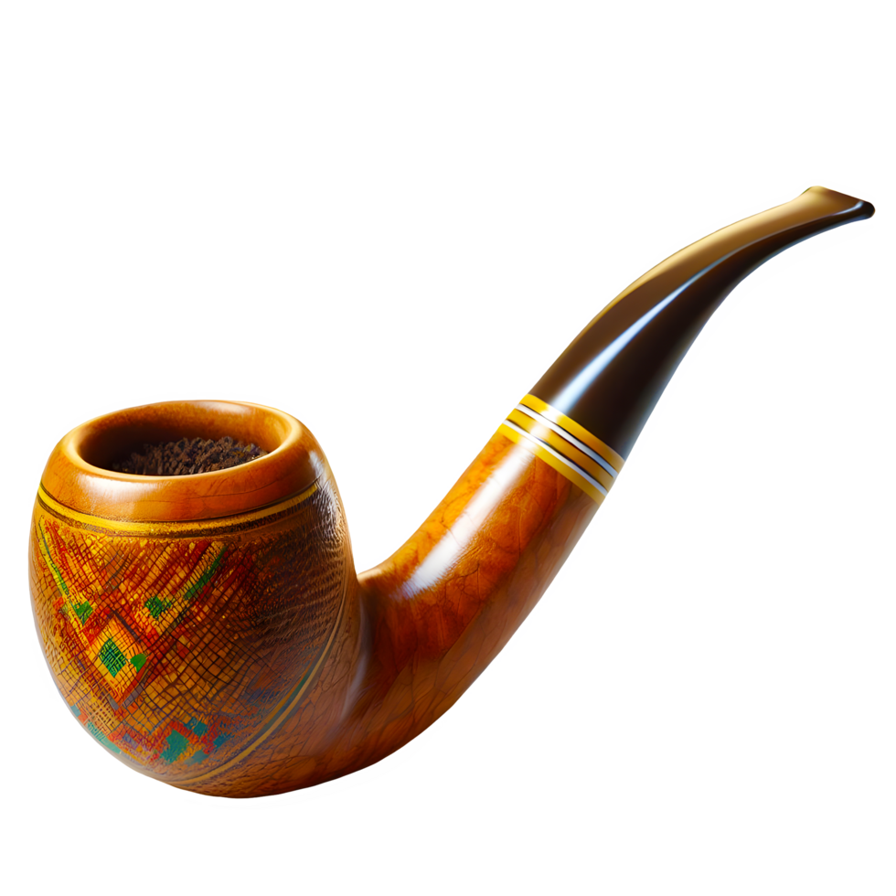 AI generated Tobacco pipe isolated on transparent background png