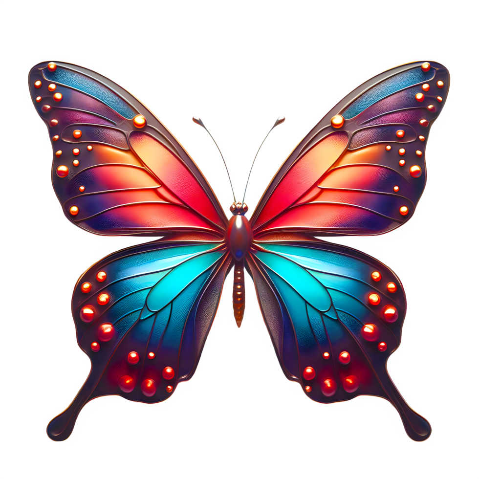 AI generated Butterfly mask isolated on transparent background png