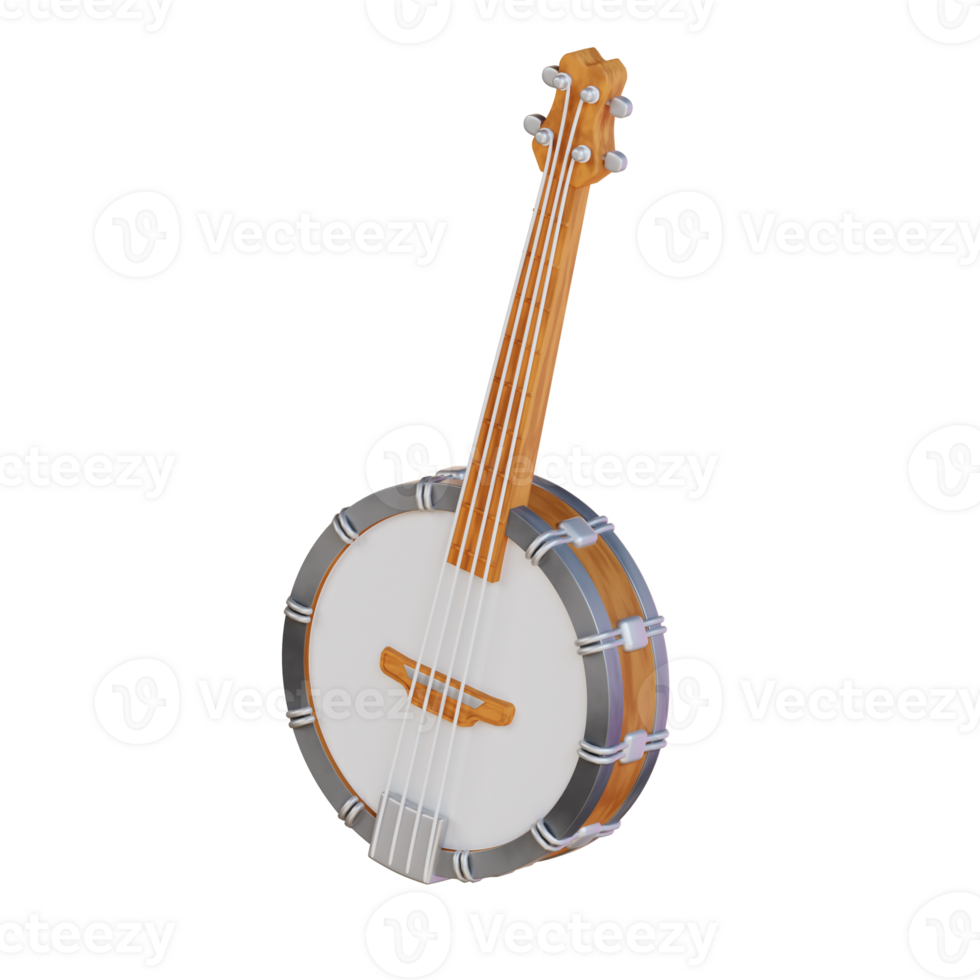 3d illustration banjo png