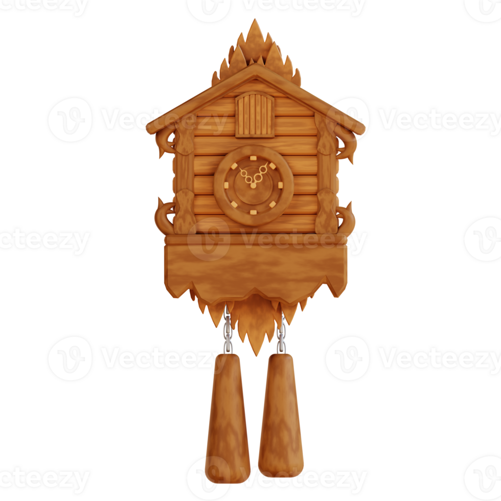 3d illustration Cuckoo Clock png