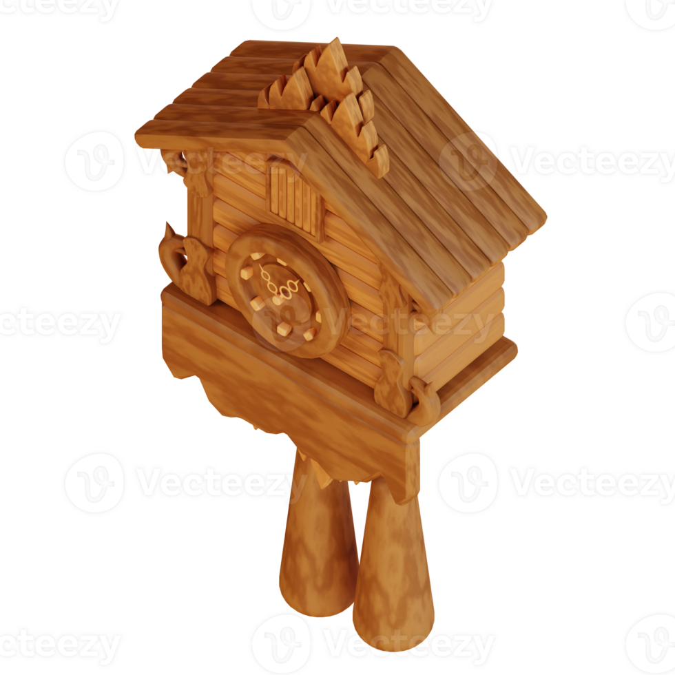 3d illustration Cuckoo Clock png