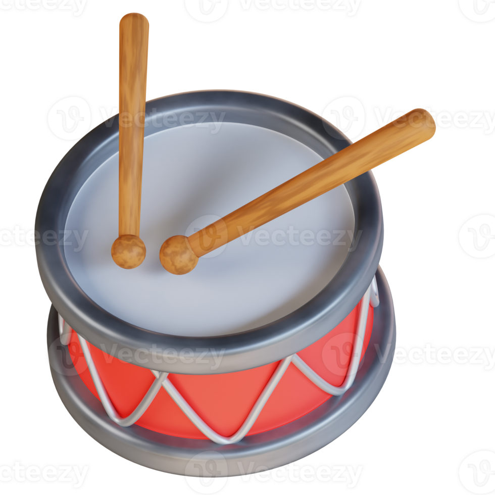 3d illustration drum png