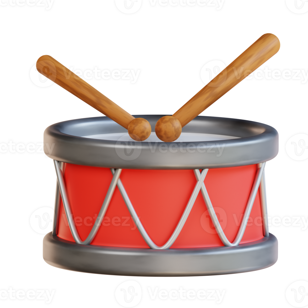 3d illustration drum png