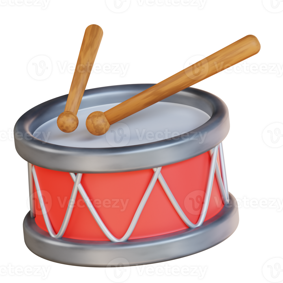 3d illustration drum png