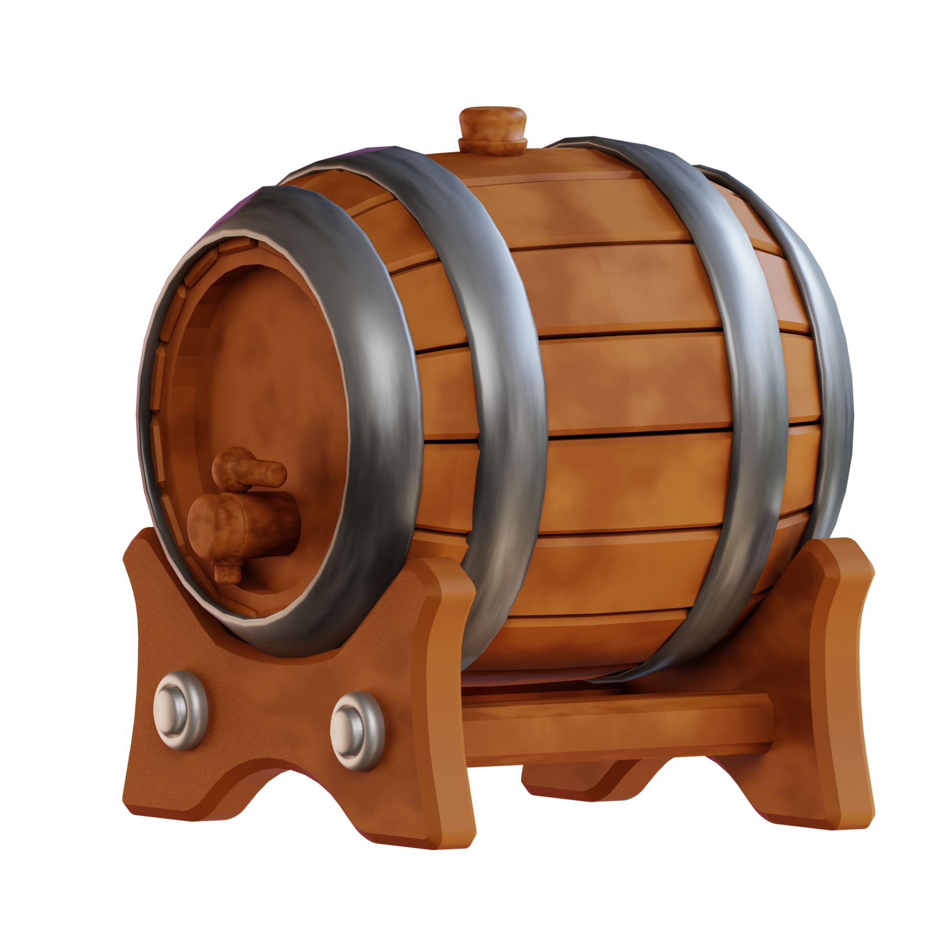 3d illustration beer barrel 35232490 PNG