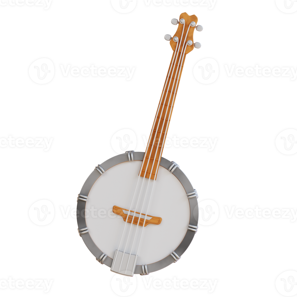 3d illustration banjo png